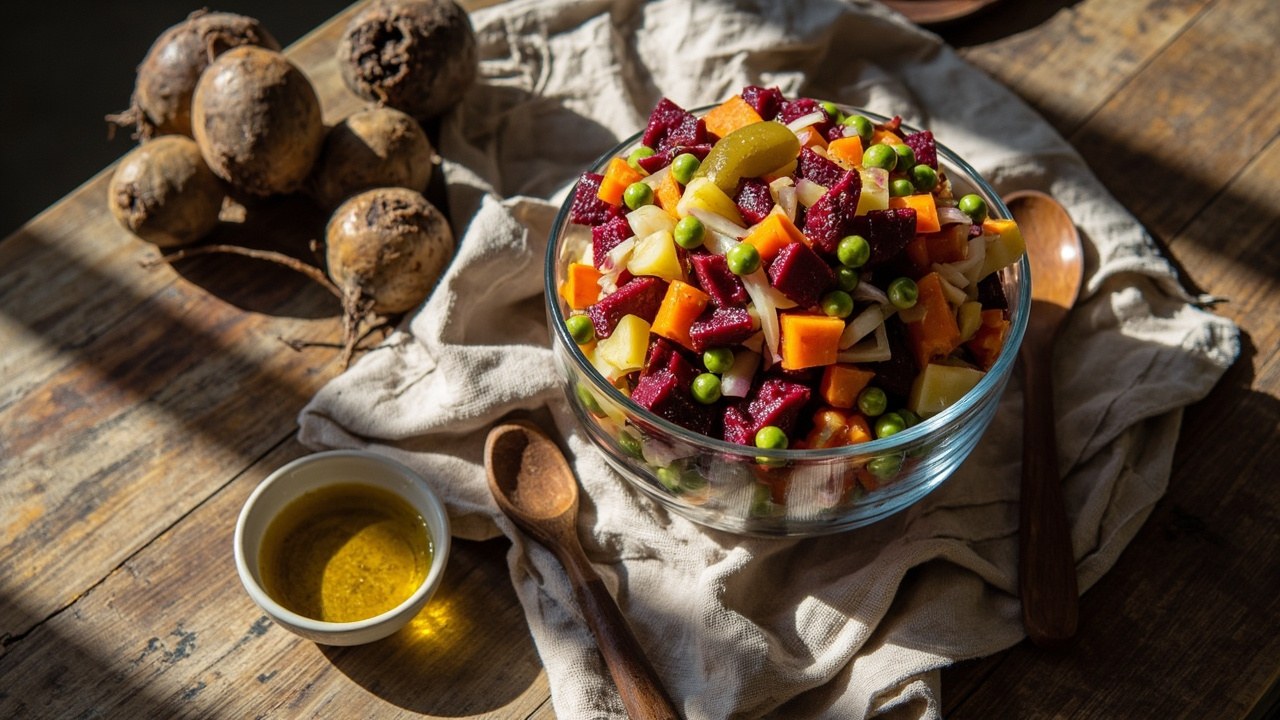 Вінігрет простий рецепт: класичний салат з буряком