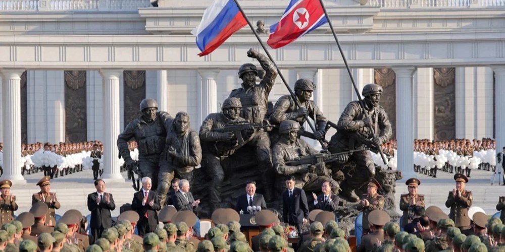 Меморіал солдатам із Північної Кореї, загиблим у Курській області, Пхеньян, квітень 2026 року