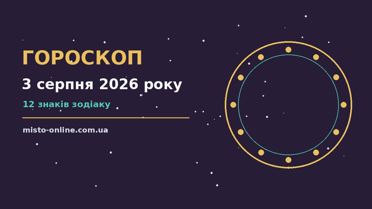 Зоряний гороскоп на 3 серпня 2026 року на тлі ранкового неба