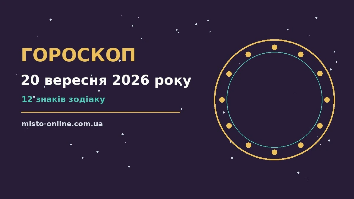 Гороскоп на 20 вересня 2026 року: час рішень для всіх знаків для грошей і кохання