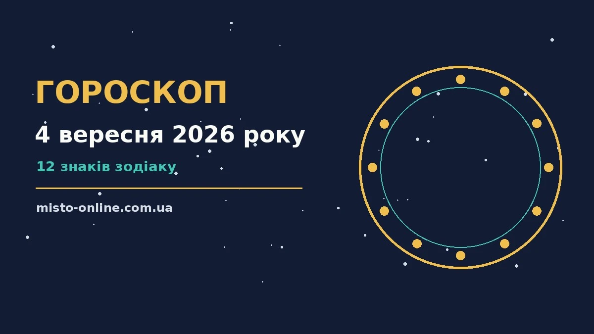 Гороскоп на 4 вересня 2026 року: час рішень для всіх знаків для грошей і кохання