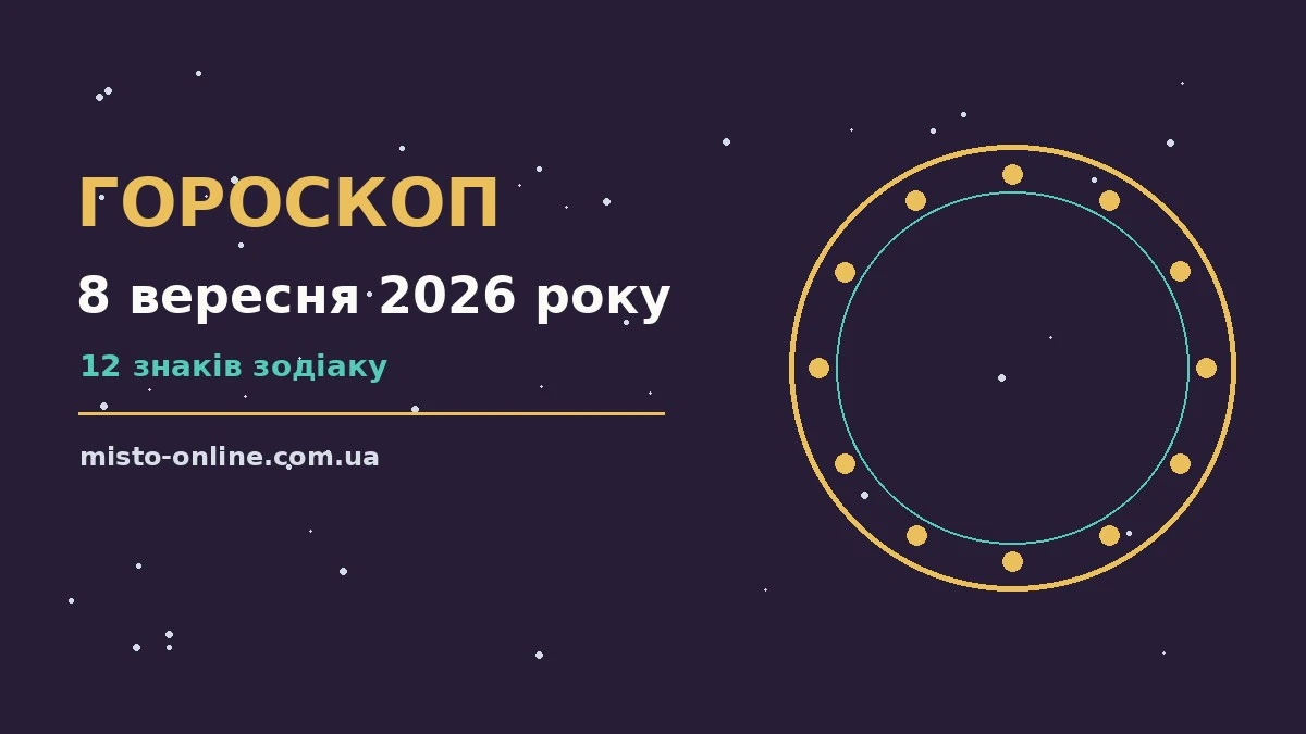 Гороскоп на 8 вересня 2026 року: час рішень для всіх знаків для грошей і кохання