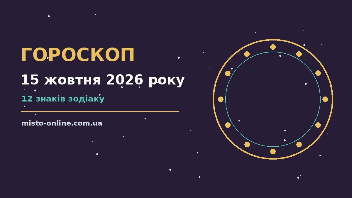 Гороскоп на 15 жовтня 2026 року: час рішень для всіх знаків для грошей і кохання
