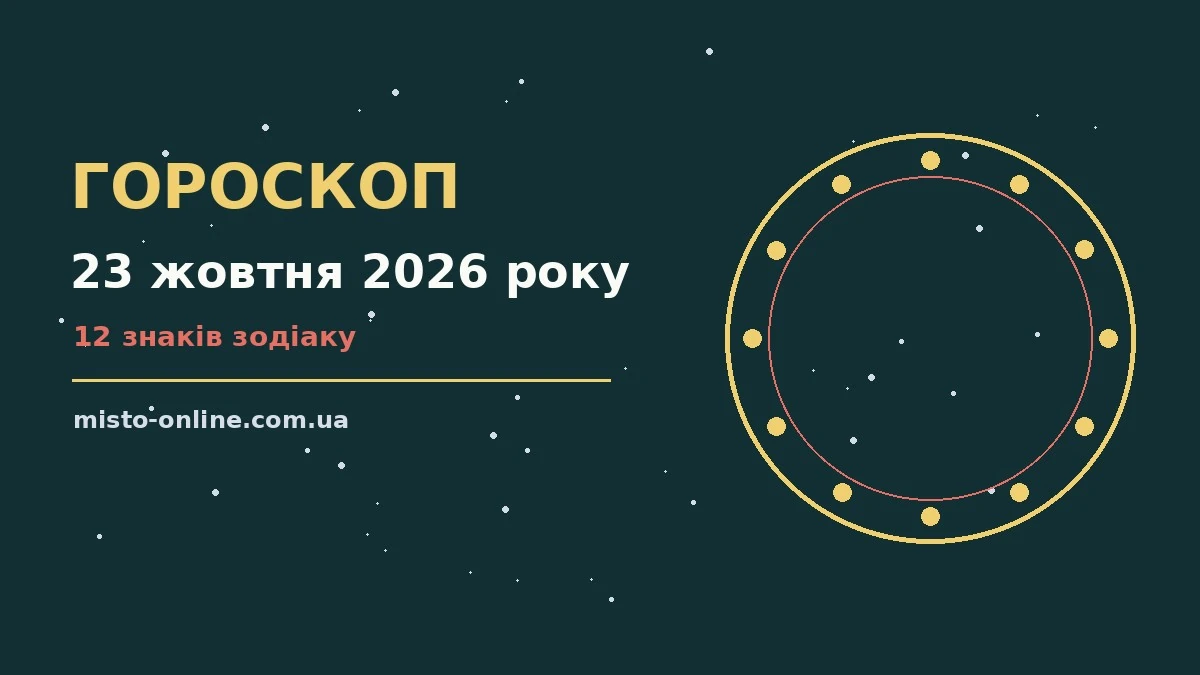 Гороскоп на 23 жовтня 2026 року: час рішень для всіх знаків для грошей і кохання
