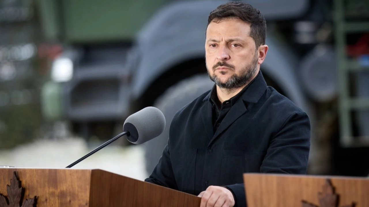 Володимир Зеленський під час виступу на Варшавському безпековому форумі у форматі відеозв'язку